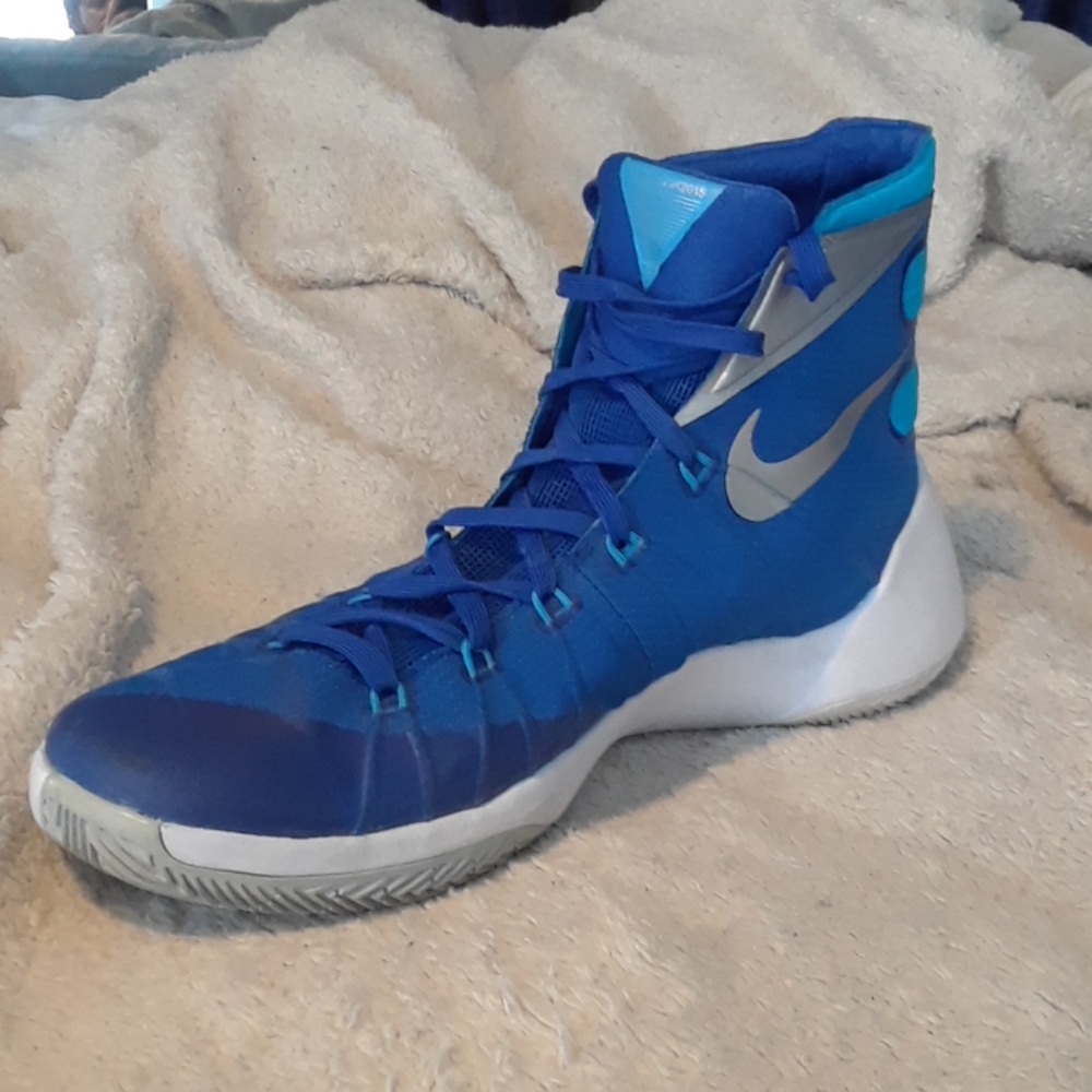 Nike HyperDunk 2015 Blue/silver/white like NEW